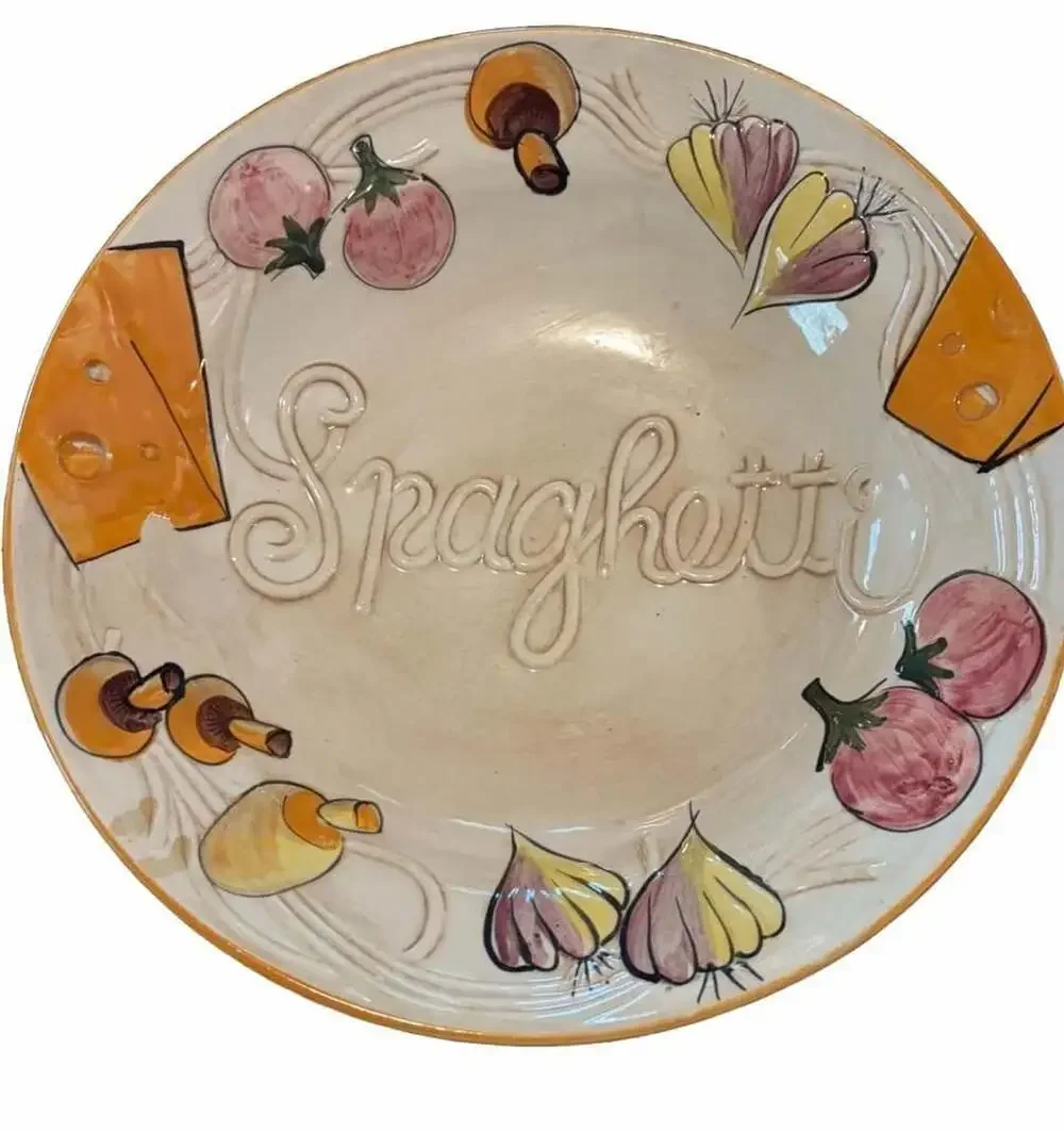 Vintage 1972 Los Angeles Potteries 510 Large Spaghetti Serving Bowl